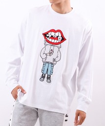 RE730 なみおくん ビッグシルエット ロングスリーブTシャツ