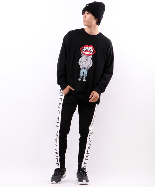 RE730（アールイーセブンサーティー）の「RE730 なみおくん　ビッグシルエット ロングスリーブTシャツ（Tシャツ/カットソー・メンズ・ブラック/ホワイト・M/XL/L）」の5枚目の写真