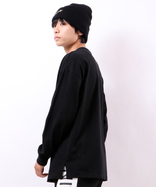 RE730（アールイーセブンサーティー）の「RE730 なみおくん　ビッグシルエット ロングスリーブTシャツ（Tシャツ/カットソー・メンズ・ブラック/ホワイト・M/XL/L）」の10枚目の写真