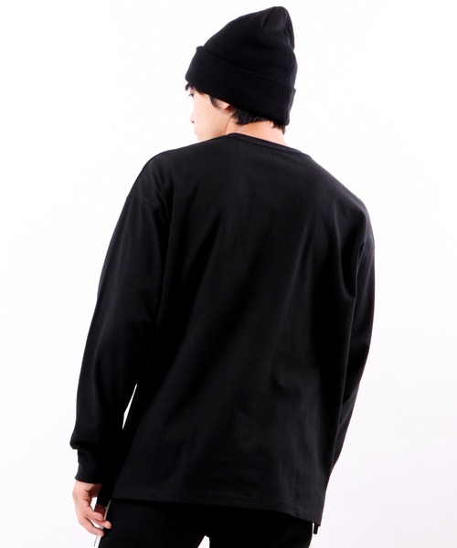 RE730（アールイーセブンサーティー）の「RE730 なみおくん　ビッグシルエット ロングスリーブTシャツ（Tシャツ/カットソー・メンズ・ブラック/ホワイト・M/XL/L）」の8枚目の写真
