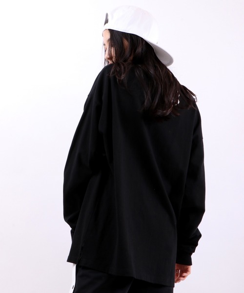 RE730（アールイーセブンサーティー）の「RE730 なみおくん　ビッグシルエット ロングスリーブTシャツ（Tシャツ/カットソー・メンズ・ブラック/ホワイト・M/XL/L）」の21枚目の写真