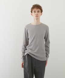 【TONE BY AS】ワッフルクルーネックT(BL)