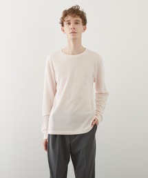 【TONE BY AS】ワッフルクルーネックT(BL)
