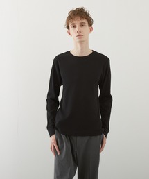 【TONE BY AS】ワッフルクルーネックT(BL)