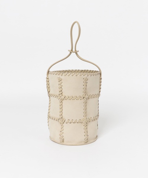 URBAN RESEARCH ROSSO(アーバンリサーチロッソ)の「JAMIRAY CORD PATCH BUCKET BAG(ハンドバッグ・レディース・カーキ/アイボリー・-)」の9枚目の写真