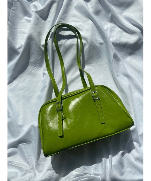 WC（ダブル シー）の「ベルトボストンバッグ（ボストンバッグ・レディース・ホワイト/ブラック/グリーン・FREE）」の3枚目の写真