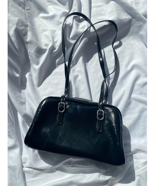 WC（ダブル シー）の「ベルトボストンバッグ（ボストンバッグ・レディース・ホワイト/ブラック/グリーン・FREE）」の2枚目の写真