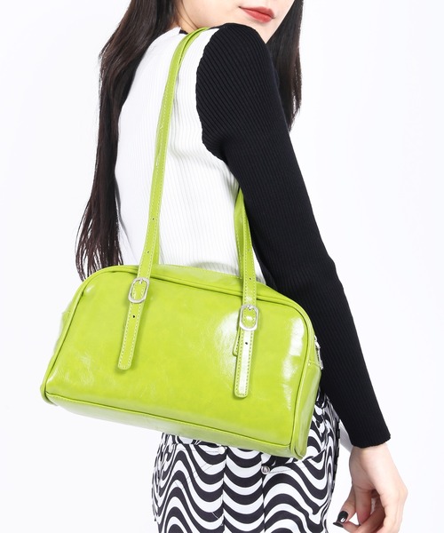 WC（ダブル シー）の「ベルトボストンバッグ（ボストンバッグ・レディース・ホワイト/ブラック/グリーン・FREE）」の11枚目の写真