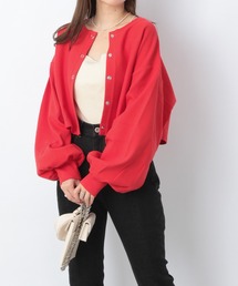 Heather | スナップボタンカットカーディガン　219169(Tシャツ/カットソー)