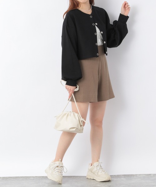 Heather（ヘザー）の「スナップボタンカットカーディガン　219169（Tシャツ/カットソー・レディース・ブラック/レッド/オレンジ/ブルー/グリーン/アイボリー/ピンク・FREE）」の22枚目の写真