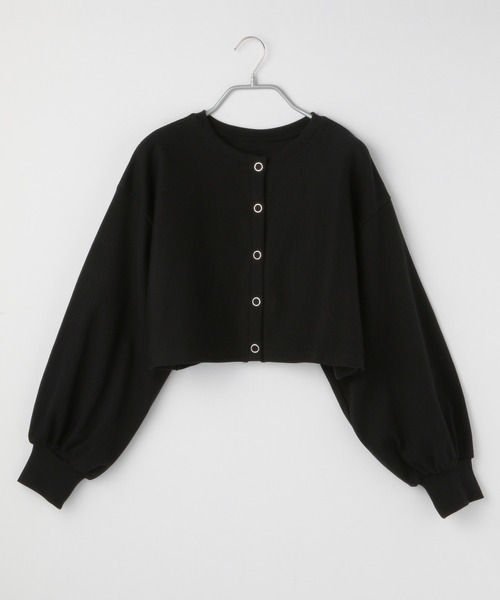 Heather（ヘザー）の「スナップボタンカットカーディガン　219169（Tシャツ/カットソー・レディース・ブラック/レッド/オレンジ/ブルー/グリーン/アイボリー/ピンク・FREE）」の9枚目の写真