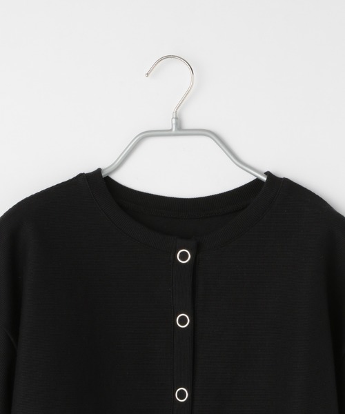 Heather（ヘザー）の「スナップボタンカットカーディガン　219169（Tシャツ/カットソー・レディース・ブラック/レッド/オレンジ/ブルー/グリーン/アイボリー/ピンク・FREE）」の19枚目の写真