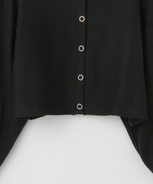 Heather（ヘザー）の「スナップボタンカットカーディガン　219169（Tシャツ/カットソー・レディース・ブラック/レッド/オレンジ/ブルー/グリーン/アイボリー/ピンク・FREE）」の16枚目の写真