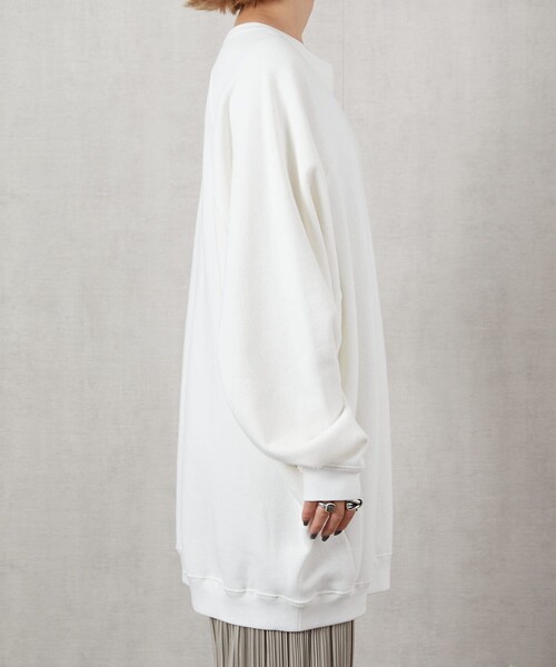 FREAK'S STORE（フリークスストア）の「▽【WEB限定】OE裏起毛ラグランプルオーバー（スウェット・レディース・ホワイト/グリーン/ナチュラル/イエロー/ブラック・ﾌﾘ-）」の21枚目の写真