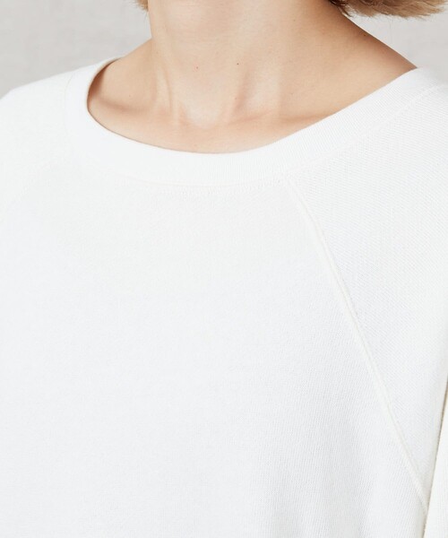 FREAK'S STORE（フリークスストア）の「▽【WEB限定】OE裏起毛ラグランプルオーバー（スウェット・レディース・ホワイト/グリーン/ナチュラル/イエロー/ブラック・ﾌﾘ-）」の10枚目の写真