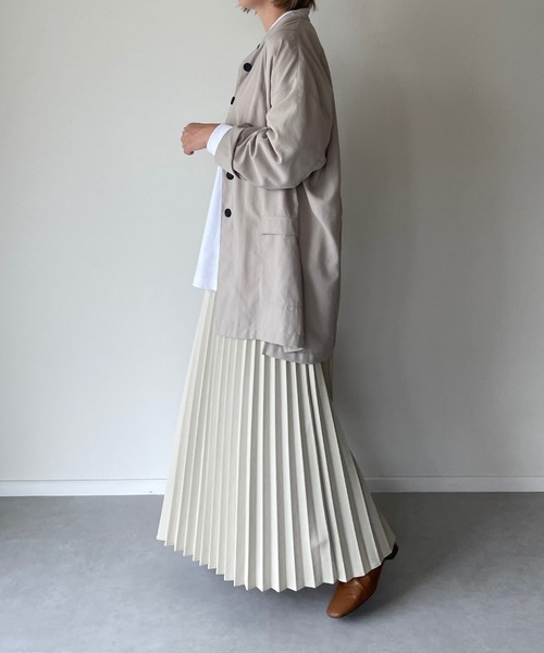 y/m by misato（イムバイミサト）の「スタンドシャツジャケット（その他アウター・レディース・チャコールグレー/ベージュ・FREE）」の7枚目の写真