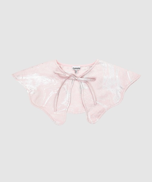 GANNI(ガニー)の「Shiny Jacquard(付け襟・レディース・ライラック・ONE SIZE)」の1枚目の写真