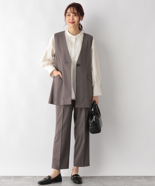 GLOBAL WORK（グローバルワーク）の「テントラインボザムシャツ【MATINEE LINE】/215881（シャツ/ブラウス・レディース・ブラック/オフホワイト/ラベンダー・MEDIUM/LARGE）」の10枚目の写真