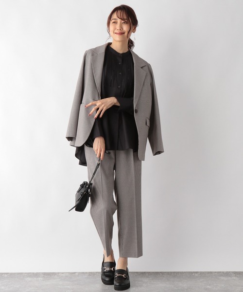 GLOBAL WORK（グローバルワーク）の「テントラインボザムシャツ【MATINEE LINE】/215881（シャツ/ブラウス・レディース・ブラック/オフホワイト/ラベンダー・MEDIUM/LARGE）」の6枚目の写真