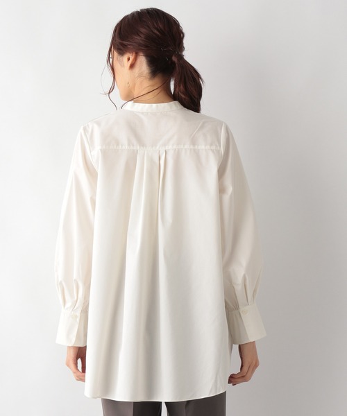 GLOBAL WORK（グローバルワーク）の「テントラインボザムシャツ【MATINEE LINE】/215881（シャツ/ブラウス・レディース・ブラック/オフホワイト/ラベンダー・MEDIUM/LARGE）」の16枚目の写真