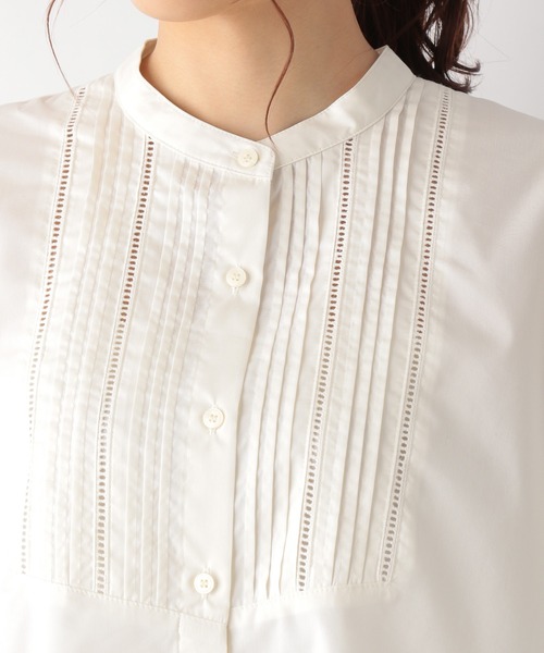 GLOBAL WORK（グローバルワーク）の「テントラインボザムシャツ【MATINEE LINE】/215881（シャツ/ブラウス・レディース・ブラック/オフホワイト/ラベンダー・MEDIUM/LARGE）」の18枚目の写真