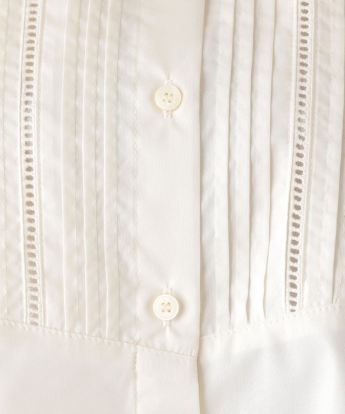 GLOBAL WORK（グローバルワーク）の「テントラインボザムシャツ【MATINEE LINE】/215881（シャツ/ブラウス・レディース・ブラック/オフホワイト/ラベンダー・MEDIUM/LARGE）」の5枚目の写真