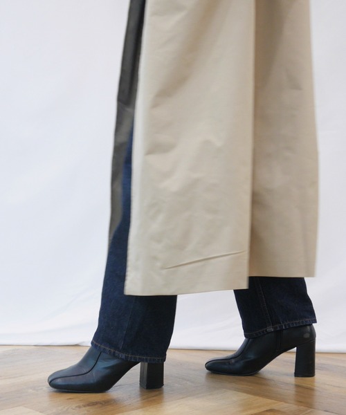 AZUL ENCANTO（アズールエンカント）の「スタンドカラーロングコート（その他アウター・レディース・ベージュ/カーキ・FREE）」の4枚目の写真