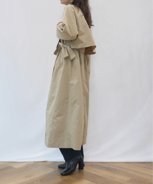 AZUL ENCANTO（アズールエンカント）の「スタンドカラーロングコート（その他アウター・レディース・ベージュ/カーキ・FREE）」の21枚目の写真