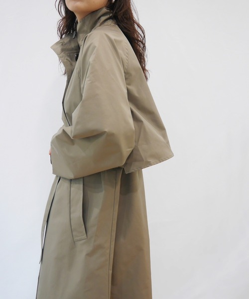 AZUL ENCANTO（アズールエンカント）の「スタンドカラーロングコート（その他アウター・レディース・ベージュ/カーキ・FREE）」の22枚目の写真