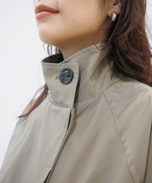 AZUL ENCANTO（アズールエンカント）の「スタンドカラーロングコート（その他アウター・レディース・ベージュ/カーキ・FREE）」の5枚目の写真