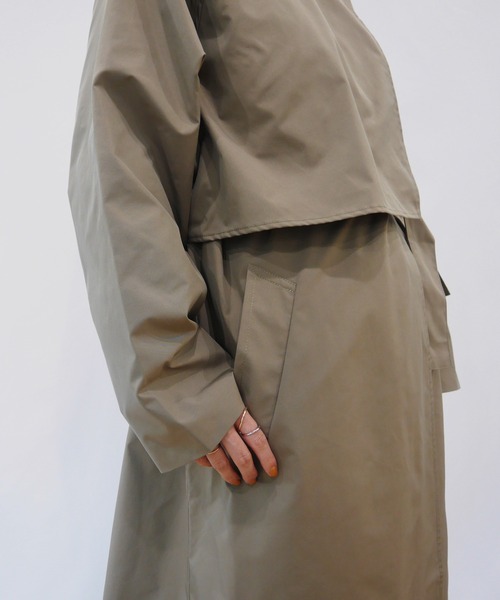 AZUL ENCANTO（アズールエンカント）の「スタンドカラーロングコート（その他アウター・レディース・ベージュ/カーキ・FREE）」の12枚目の写真