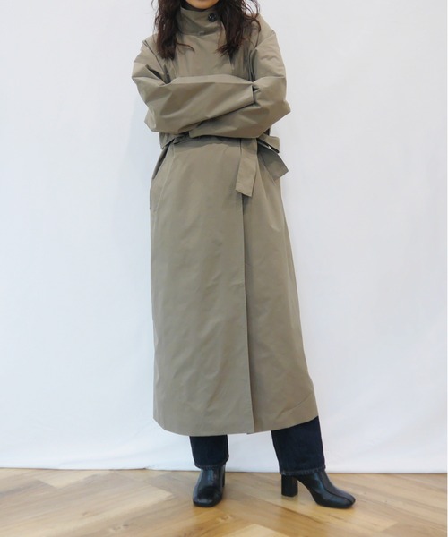 AZUL ENCANTO（アズールエンカント）の「スタンドカラーロングコート（その他アウター・レディース・ベージュ/カーキ・FREE）」の18枚目の写真