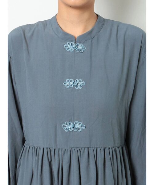 merry jenny（メリージェニー）の「チャイナフレアワンピース（ワンピース・レディース・ブラック/ブルー/アイボリー・FREE）」の11枚目の写真