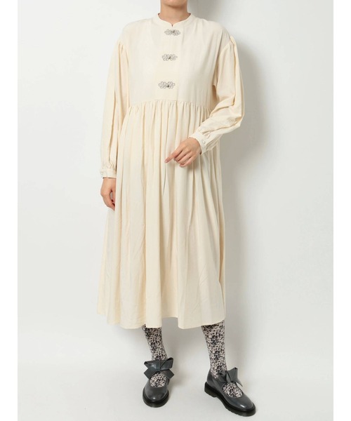 merry jenny（メリージェニー）の「チャイナフレアワンピース（ワンピース・レディース・ブラック/ブルー/アイボリー・FREE）」の12枚目の写真