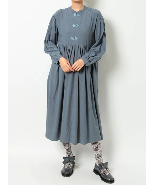 merry jenny（メリージェニー）の「チャイナフレアワンピース（ワンピース・レディース・ブラック/ブルー/アイボリー・FREE）」の6枚目の写真