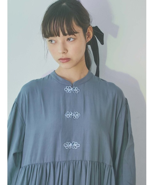 merry jenny（メリージェニー）の「チャイナフレアワンピース（ワンピース・レディース・ブラック/ブルー/アイボリー・FREE）」の19枚目の写真