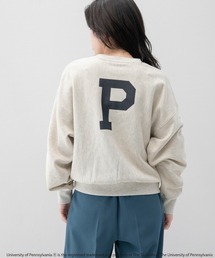 LOWRYS FARM（ローリーズファーム）の「カレッジロゴショートプルオーバーＬＳ　235295（スウェット）」