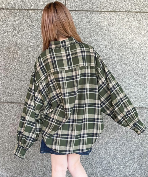 apres jour（アプレジュール）の「チェックＢＩＧシャツ【ZOZOTOWN限定アイテム】（シャツ/ブラウス・レディース・グリーン/ブラウン系その他/ボルドー・X-LARGE/フリー）」の19枚目の写真