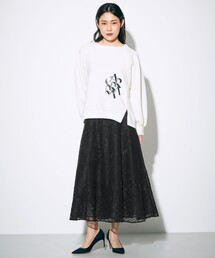 GRACE CONTINENTAL | レースロングフレアスカート(スカート)