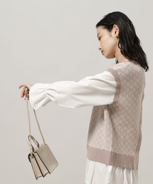 NATURAL BEAUTY BASIC | トラペーズステッチポシェット(ショルダーバッグ)