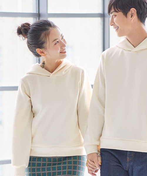KOBE LETTUCE(コウベレタス)の「選べる2タイプユニセックスダンボールパーカー(パーカー・レディース・グリーン系その他/ピンク系その他/ピンク系その他2/ホワイト系その他/オフホワイト/カーキ・2/1)」の2枚目の写真
