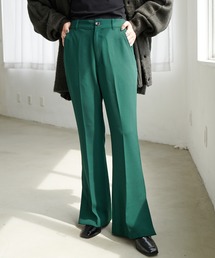 DISCOAT | センタープレスカラーフレアパンツ(その他パンツ)