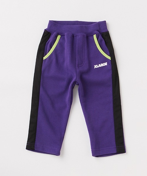 XLARGE KIDS（エクストララージキッズ）の「【ネット限定】サイドラインストレッチパンツ（その他パンツ・キッズ・パープル/ブルー/ライトグリーン・80ｃｍ/90cm/110cm/100cm/120cm/130cm/140cm）」の3枚目の写真