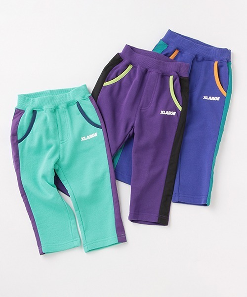 XLARGE KIDS（エクストララージキッズ）の「【ネット限定】サイドラインストレッチパンツ（その他パンツ・キッズ・パープル/ブルー/ライトグリーン・80ｃｍ/90cm/110cm/100cm/120cm/130cm/140cm）」の14枚目の写真