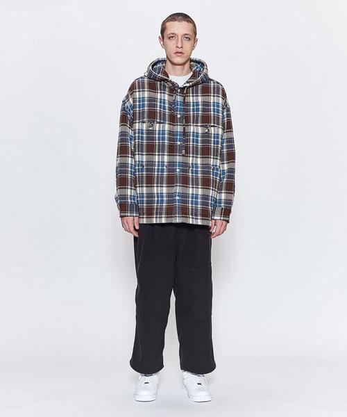 wonderland（ワンダーランド）の「＜wonderland＞ HOODIE SHIRTS/チェックシャツ（シャツ/ブラウス・メンズ・ケリー/ダークブラウン・0/1）」の8枚目の写真