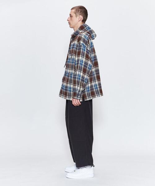 wonderland（ワンダーランド）の「＜wonderland＞ HOODIE SHIRTS/チェックシャツ（シャツ/ブラウス・メンズ・ケリー/ダークブラウン・0/1）」の4枚目の写真