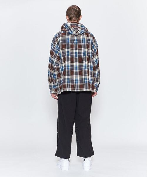 wonderland（ワンダーランド）の「＜wonderland＞ HOODIE SHIRTS/チェックシャツ（シャツ/ブラウス・メンズ・ケリー/ダークブラウン・0/1）」の5枚目の写真