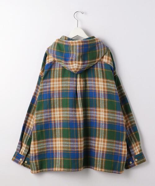wonderland（ワンダーランド）の「＜wonderland＞ HOODIE SHIRTS/チェックシャツ（シャツ/ブラウス・メンズ・ケリー/ダークブラウン・0/1）」の3枚目の写真