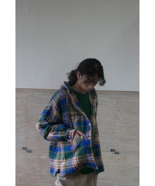 wonderland（ワンダーランド）の「＜wonderland＞ HOODIE SHIRTS/チェックシャツ（シャツ/ブラウス・メンズ・ケリー/ダークブラウン・0/1）」の15枚目の写真