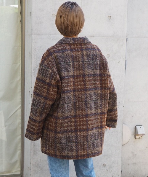 tiptop（ティップトップ）の「ダブルボタンBIGジャケット（テーラードジャケット・レディース・ブラック/ベージュ/ネイビー/ブルー/アイボリー/モカ・FREE）」の10枚目の写真